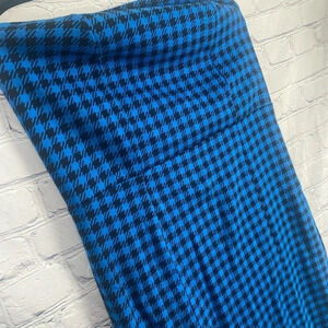 5/$20 Women’s Go International Houndstooth Strapless Dress size 12 Black‎ Blue